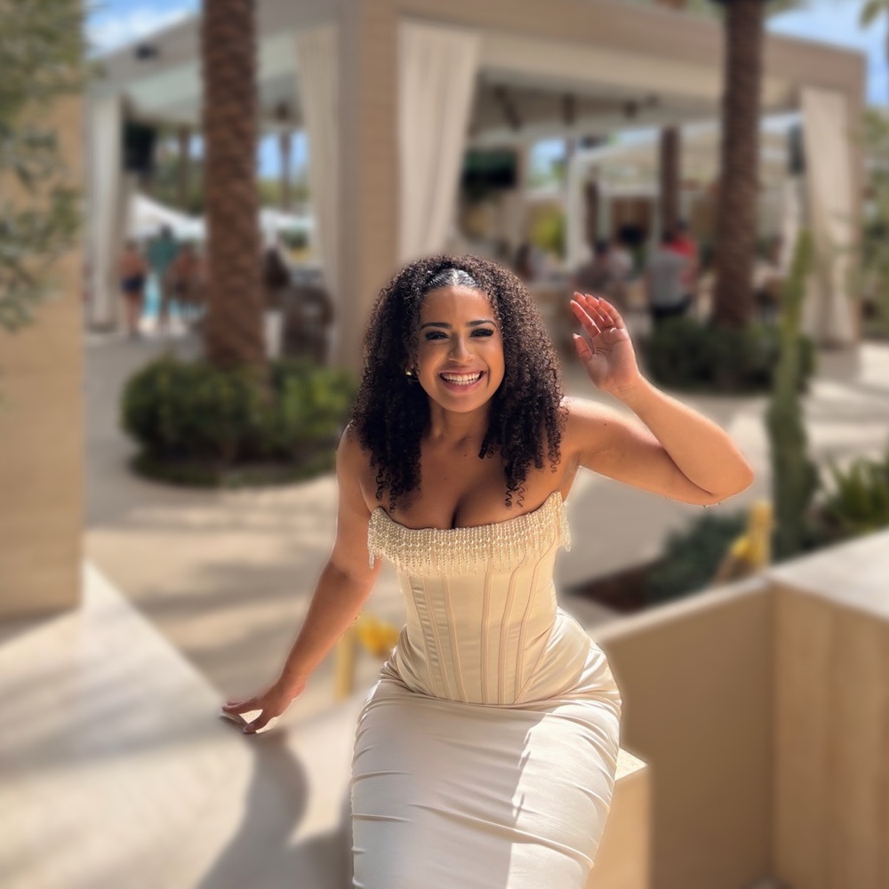 House of CB White Strapless Midi Dress